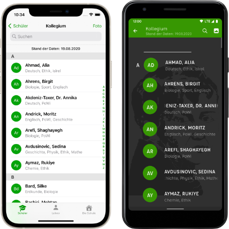 Screenshots Kollegium